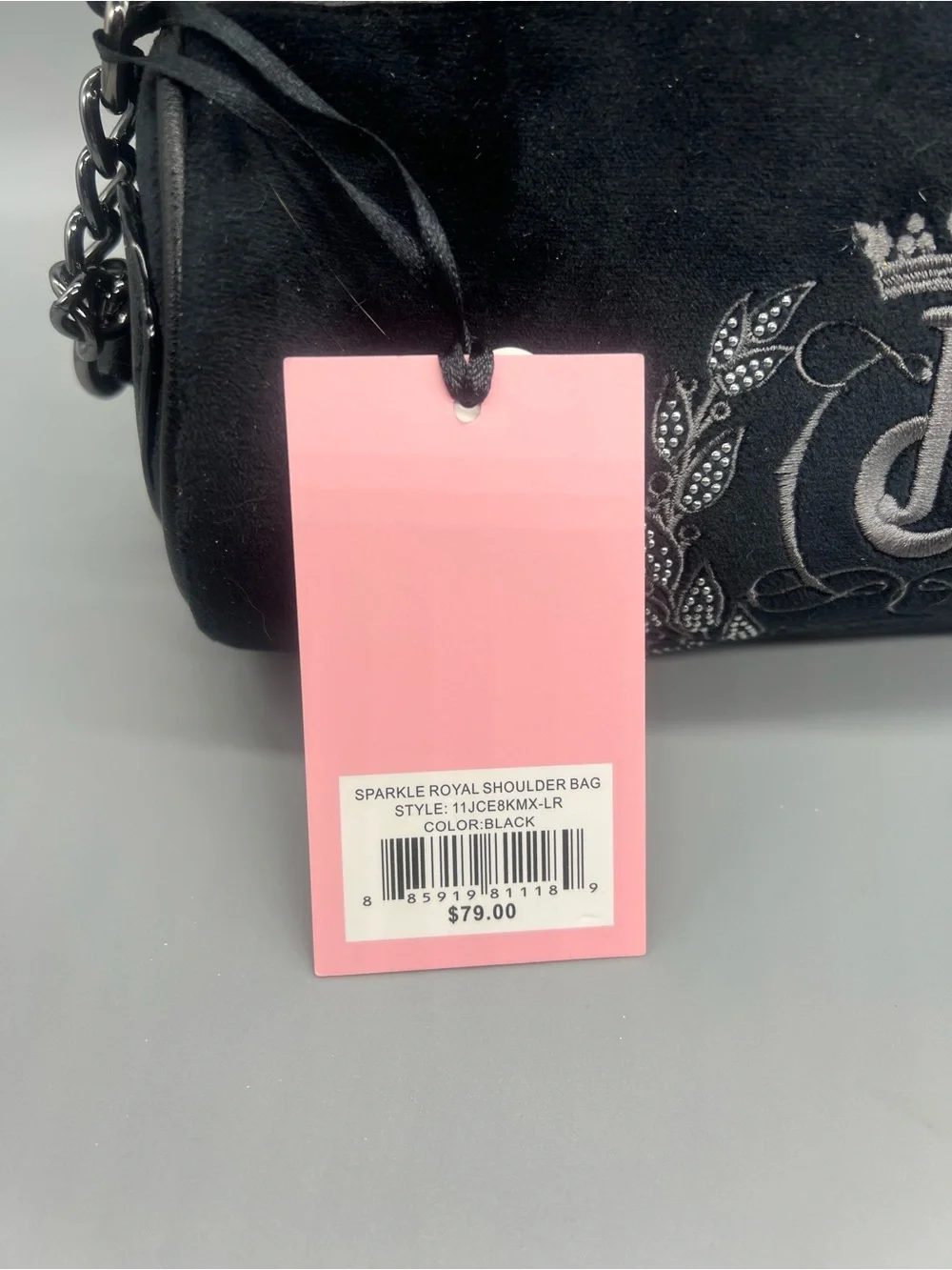 Juicy couture sparkle royal juicy shoulder bag purse